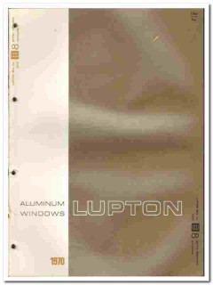 Lupton Mfg Company 1970 vintage window catalog aluminum projected Lupton Mfg Company 1970 vintage window catalog aluminum projected