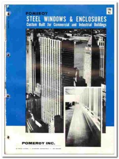 Pomeroy Inc 1970 vintage window catalog steel enclosures sash balances Pomeroy Inc 1970 vintage window catalog steel enclosures sash balances