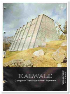 Kalwall Corp 1970 vintage window catalog translucent wall systems
