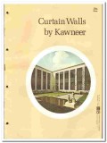 Kawneer Company 1970 vintage window catalog curtain walls Zipperwall