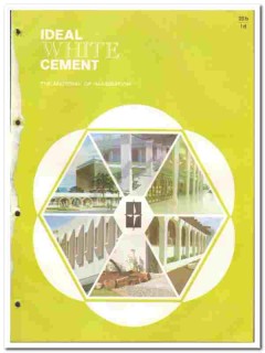 Ideal Cement Company 1970 vintage wall catalog precast architectural