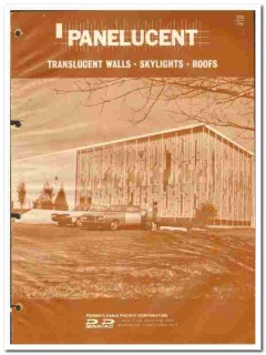 Pennsylvania Pacific Corp 1970 vintage wall catalog Panelucent roofs