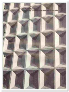 Schokbeton Products Corp 1970 vintage wall catalog precast concrete