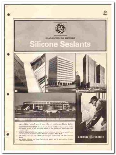 General Electric Company 1970 vintage paint catalog Silicone Sealants General Electric Company 1970 vintage paint catalog Silicone Sealants