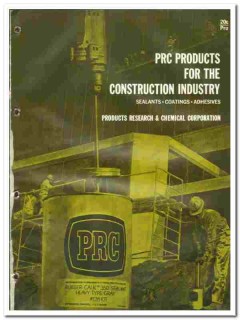 Products Research Chemical Corp 1970 vintage paint catalog sealants Products Research Chemical Corp 1970 vintage paint catalog sealants