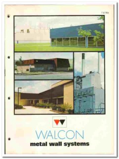 Walcon Corp 1977 vintage wall catalog metal systems siding panels