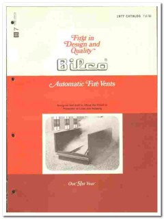 Bilco Company 1977 vintage roofing catalog automatic fire vents Bilco Company 1977 vintage roofing catalog automatic fire vents