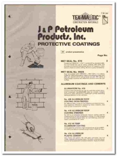 J P Petroleum Products Inc 1977 vintage paint catalog protect coatings J P Petroleum Products Inc 1977 vintage paint catalog protect coatings