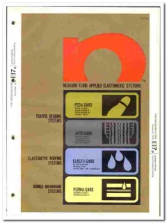 Neogard Corp 1977 vintage paint catalog liquid waterproof elastometric Neogard Corp 1977 vintage paint catalog liquid waterproof elastometric