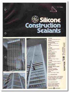 General Electric Company 1977 vintage paint catalog silicone sealants