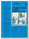 General Electric Company 1977 vintage wall catalog Thermotrol insulate
