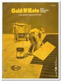 Flintkote Company 1977 vintage insulation catalog roof Gold-N-Kote