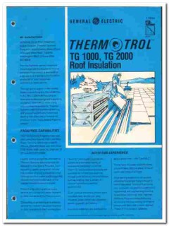 General Electric Company 1977 vintage insulation catalog TG1000 TG2000 General Electric Company 1977 vintage insulation catalog TG1000 TG2000