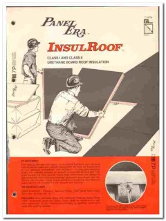 Panel Era Mfg Company 1977 vintage insulation catalog InsulRoof board