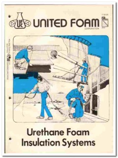 United Foam Corp 1977 vintage insulation catalog Urethane UFC United Foam Corp 1977 vintage insulation catalog Urethane UFC