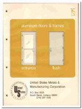 United States Metals Mfg Corp 1977 vintage door catalog entrance flush United States Metals Mfg Corp 1977 vintage door catalog entrance flush