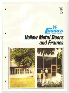 Curries Company 1977 vintage door catalog hollow metal frames Curries Company 1977 vintage door catalog hollow metal frames