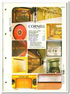 Cornell Iron Works Inc 1977 vintage door catalog rolling special fire Cornell Iron Works Inc 1977 vintage door catalog rolling special fire