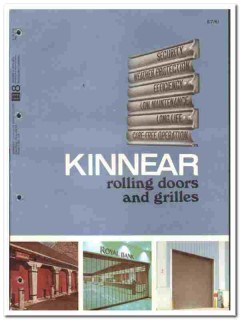 Harsco Corp 1977 vintage door catalog Kinnear rolling grilles fire Harsco Corp 1977 vintage door catalog Kinnear rolling grilles fire