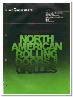 Celotex Corp 1977 vintage door catalog Jim Walter rolling grilles fire Celotex Corp 1977 vintage door catalog Jim Walter rolling grilles fire