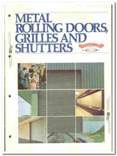 Overhead Door Corp 1977 vintage catalog rolling grilles shutters metal Overhead Door Corp 1977 vintage catalog rolling grilles shutters metal