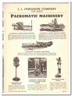 J L Ferguson Company 1941 vintage grain milling catalog Packomatic