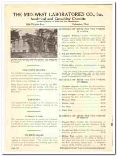 Mid-West Laboratories Company 1941 vintage grain milling catalog