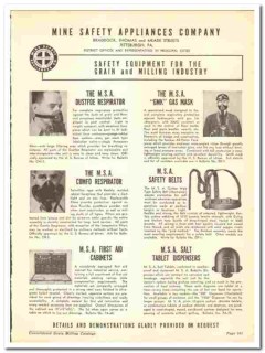 Mine Safety Appliances Company 1941 vintage grain milling catalog