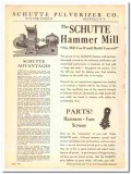 Schutte Pulverizer Company 1941 vintage grain milling catalog hammer Schutte Pulverizer Company 1941 vintage grain milling catalog hammer