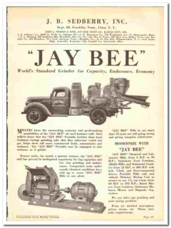 J B Sedberry Inc 1941 vintage grain milling catalog Jay Bee grinder