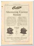 Century Electric Company 1921 vintage ad motors Alternating Current