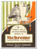 Driver-Harris Company 1921 vintage electrical ad Nichrome heating Driver-Harris Company 1921 vintage electrical ad Nichrome heating