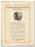 Gillespie Eden Corp 1921 vintage electrical ad motors rely