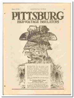 Pittsburgh High Voltage Insulator Company 1921 vintage electrical ad