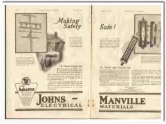 Johns-Manville Inc 1921 vintage electrical ad Noark Protective Devices