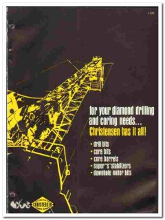 Christensen Diamond Products Company 1972 vintage oil catalog oilfield