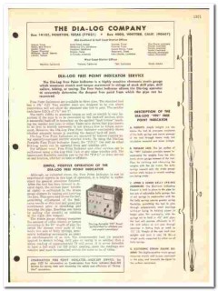 Dia-Log Company 1972 vintage oil catalog oilfield equipment services