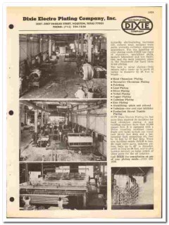 Dixie Electroplating Company 1972 vintage oil gas catalog oilfield
