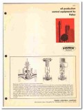 Fisher Controls Company 1972 vintage oil catalog oilfield production Fisher Controls Company 1972 vintage oil catalog oilfield production