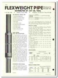 Flexweight Corp 1972 vintage oil gas catalog oilfield pipe weight