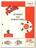 Foster Cathead Company 1972 vintage oil gas catalog oilfield tongs