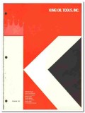 King Oil Tools Inc 1972 vintage catalog oilfield equipment swivels King Oil Tools Inc 1972 vintage catalog oilfield equipment swivels