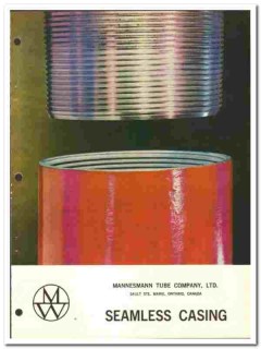 Mannesmann Tube Company LTD 1972 vintage oil catalog oilfield casing