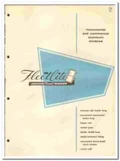 Fleet Of America Inc 1961 vintage window catalog aluminum monumental