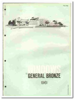 General Bronze Corp 1961 vintage window catalog aluminum Permatite General Bronze Corp 1961 vintage window catalog aluminum Permatite