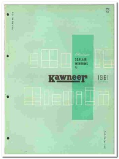 Kawneer Company 1961 vintage window catalog aluminum Sealair Kawneer Company 1961 vintage window catalog aluminum Sealair