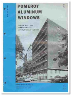 S H Pomeroy Company 1961 vintage window catalog aluminum commercial S H Pomeroy Company 1961 vintage window catalog aluminum commercial