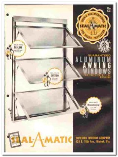 Superior Window Company 1961 vintage catalog aluminum Seal-A-Matic