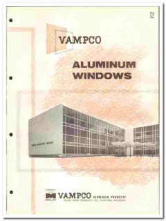 Valley Metal Products Company 1961 vintage window catalog aluminum