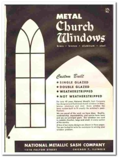 National Metallic Sash Company 1961 vintage window catalog church National Metallic Sash Company 1961 vintage window catalog church